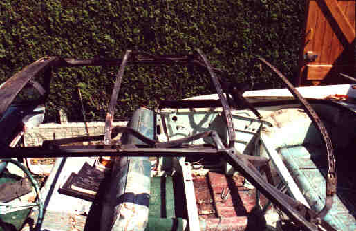 Before removing, the top linkage and top bows.